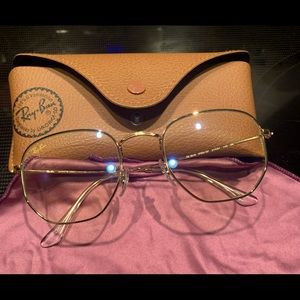 Ray-Ban Clear Blue-Light Filter glasses